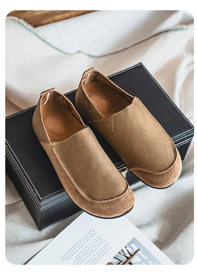 Men's Casual Walking Loafers | Soft Leather Comfort Shoes
