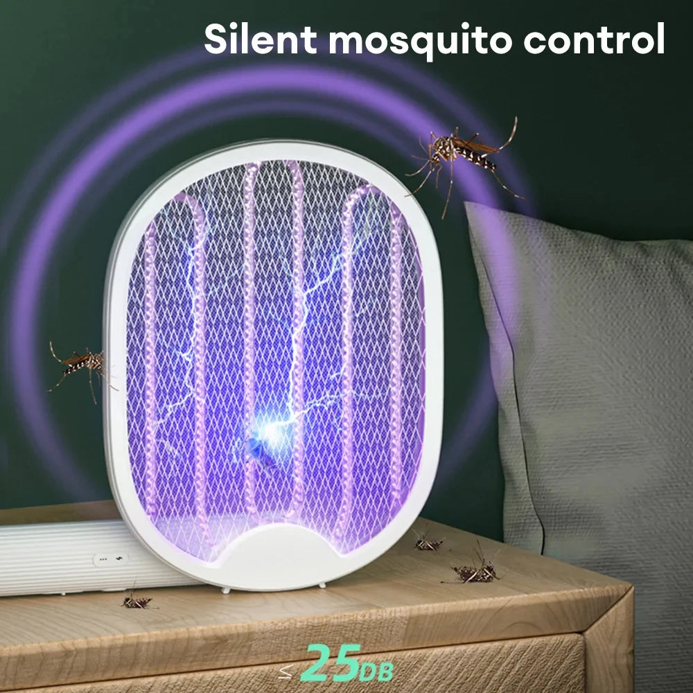 Foldable Electric Mosquito Killer Racket | UV Zapper & Rechargeable