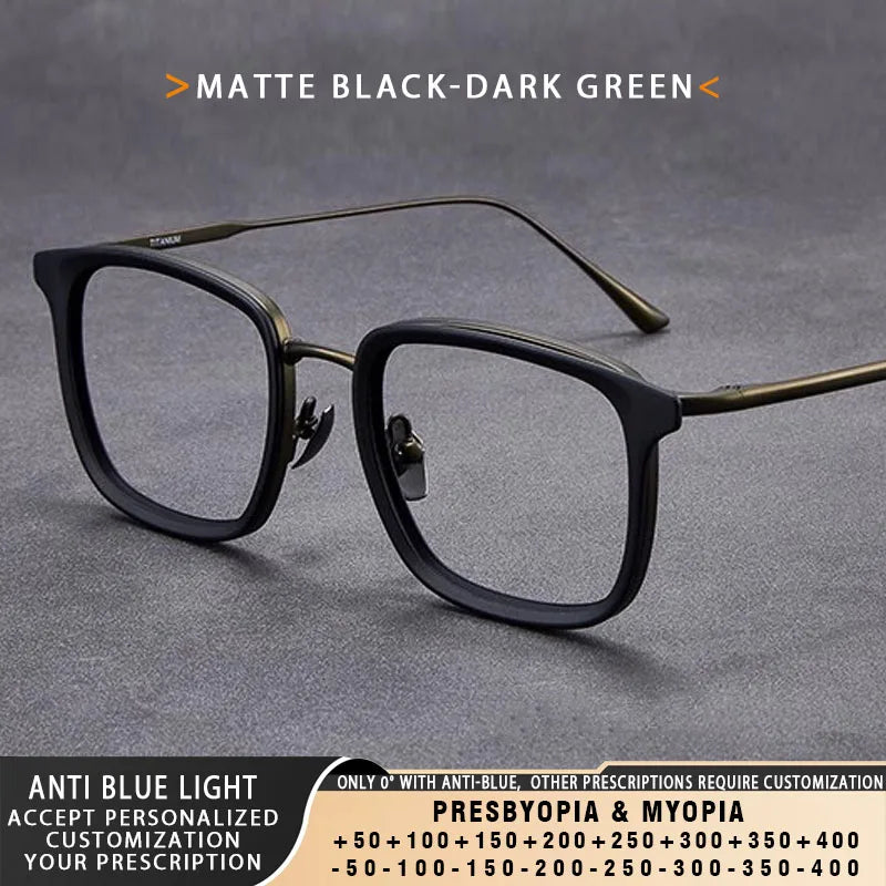 Vintage Square Anti Blue Light Glasses | Unisex Adjustable Eyewear