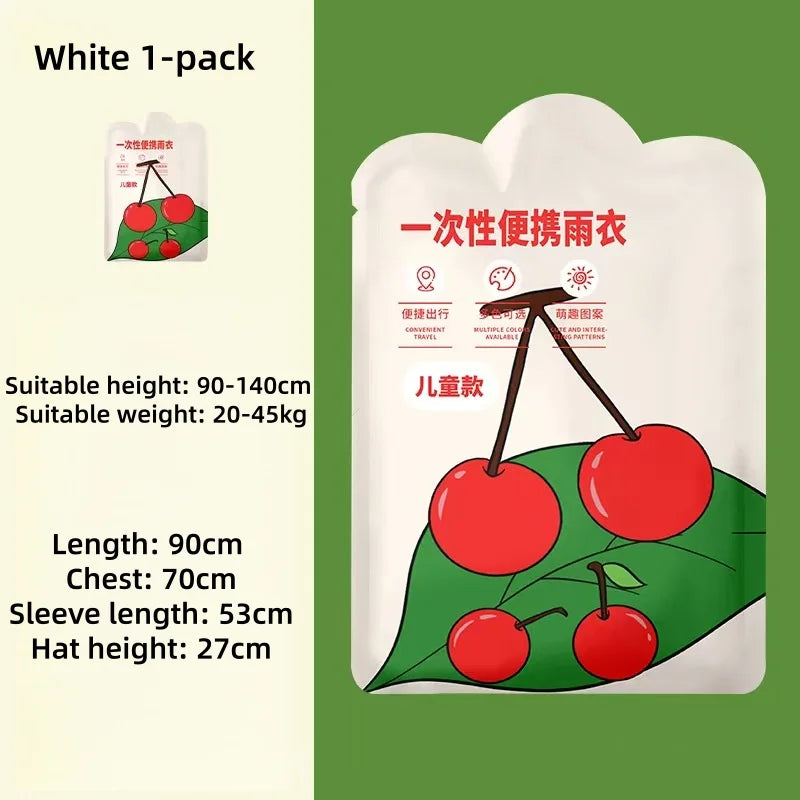 Children's Portable Disposable Raincoat for Outdoor Adventures