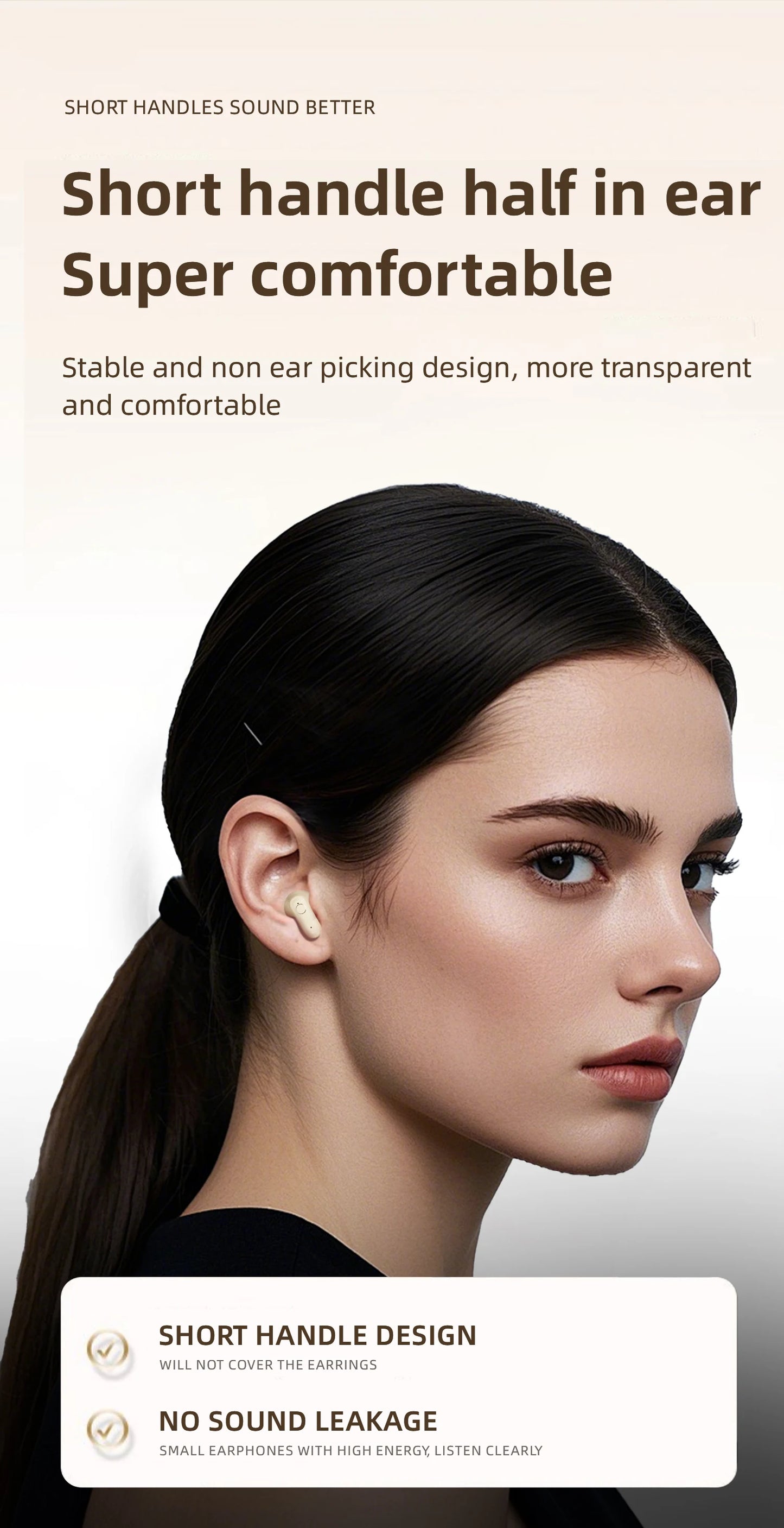 Long Range Bluetooth Earphones Wireless for Sports Running