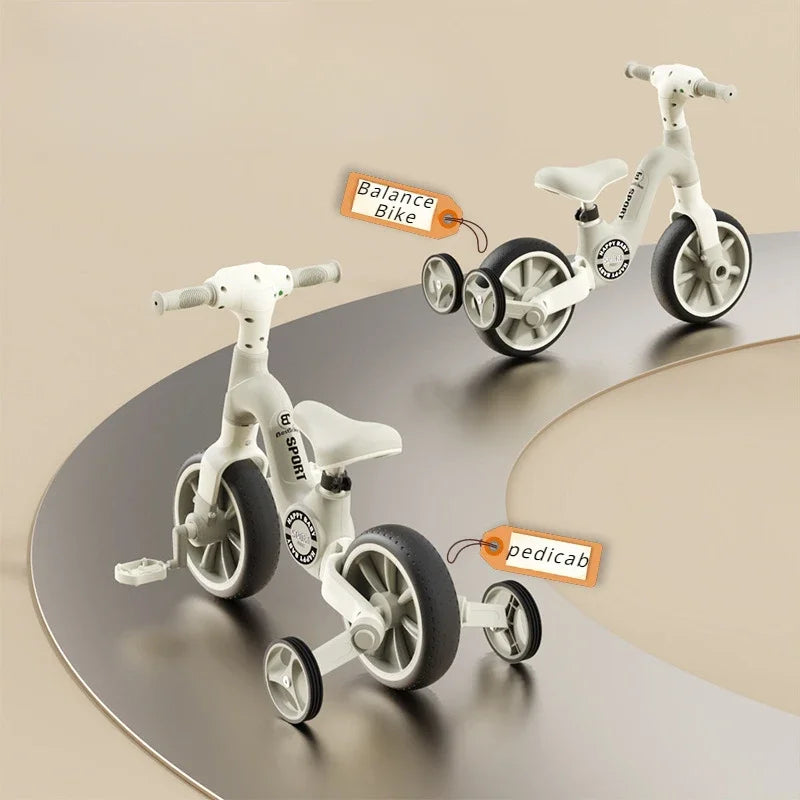 2-in-1 Children's Balance Bike with Music & Lighting | Fun Baby Walker