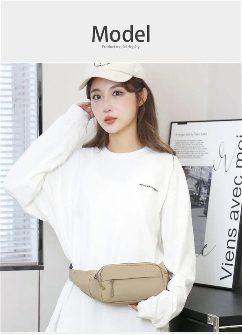 Casual Waist Bag for Men & Women | Large Phone Belt Pouch