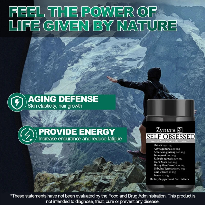 Organic Pure Shilajit Supplement | Boost Energy & Stamina