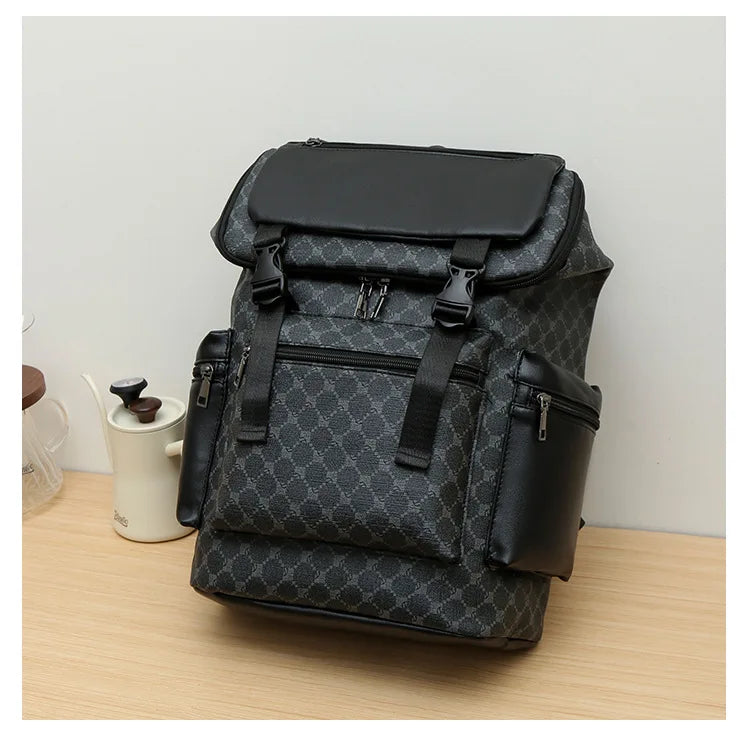 Stylish PU Leather Shark-Inspired Backpack for Students & Travelers
