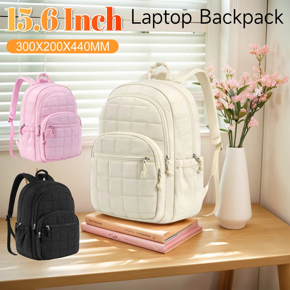 Stylish 15.6 Inch Casual Laptop Backpack for Women | Functional & Chic