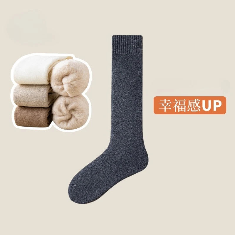 Women's Winter Warm Wool Knee Socks | Cozy & Stylish Footwear