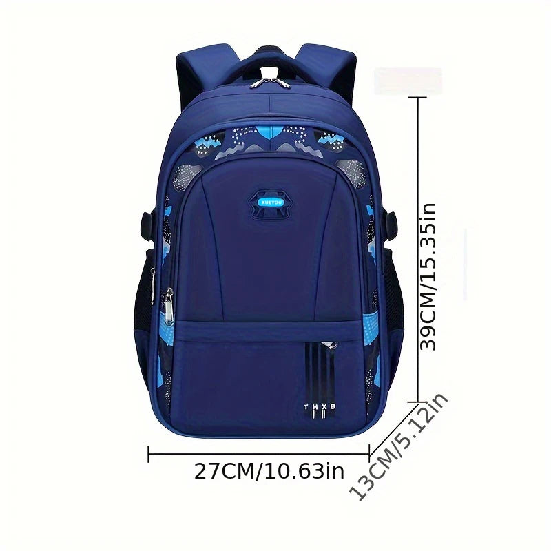 Lightweight Boys Schoolbag for Grades 1-6 | Large Capacity Kids Bag