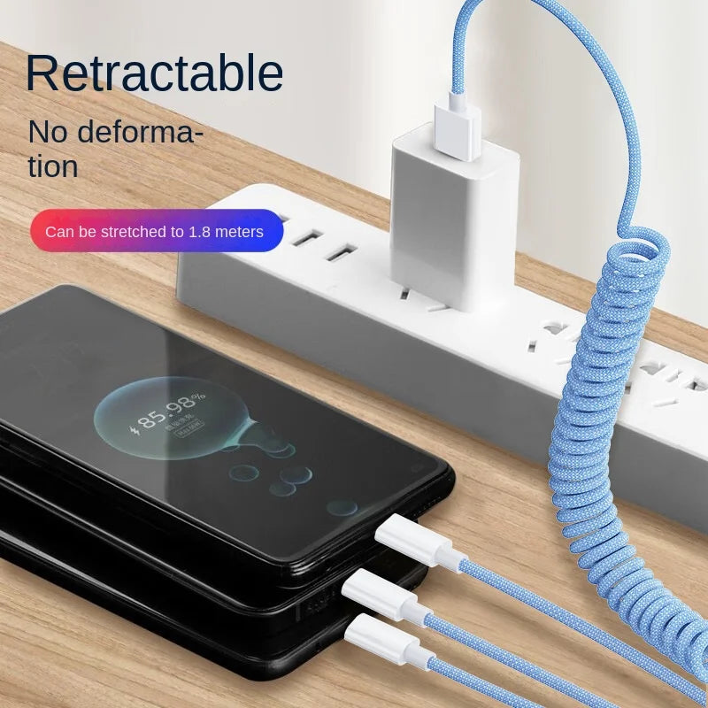 100W 3 In 1 Fast Charging Cable | Universal USB C Charger Cord