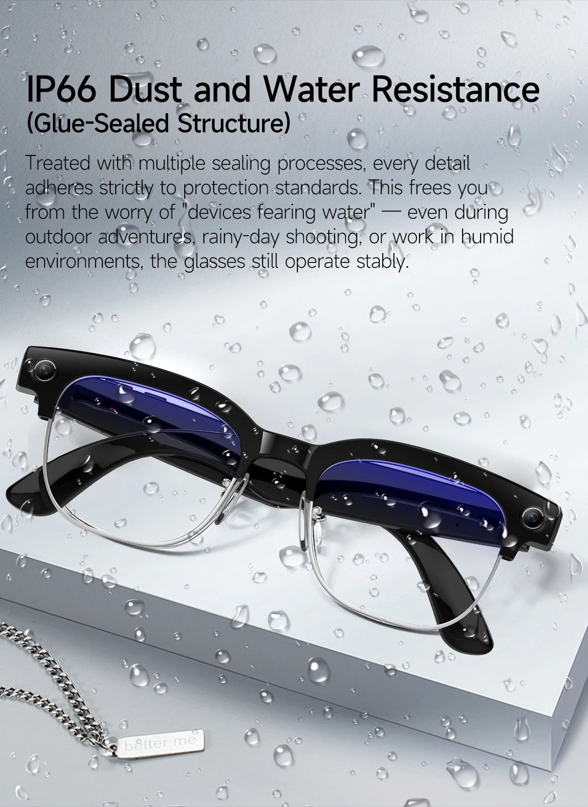 Smart Camera Glasses for Men | Video Recording & AI Features