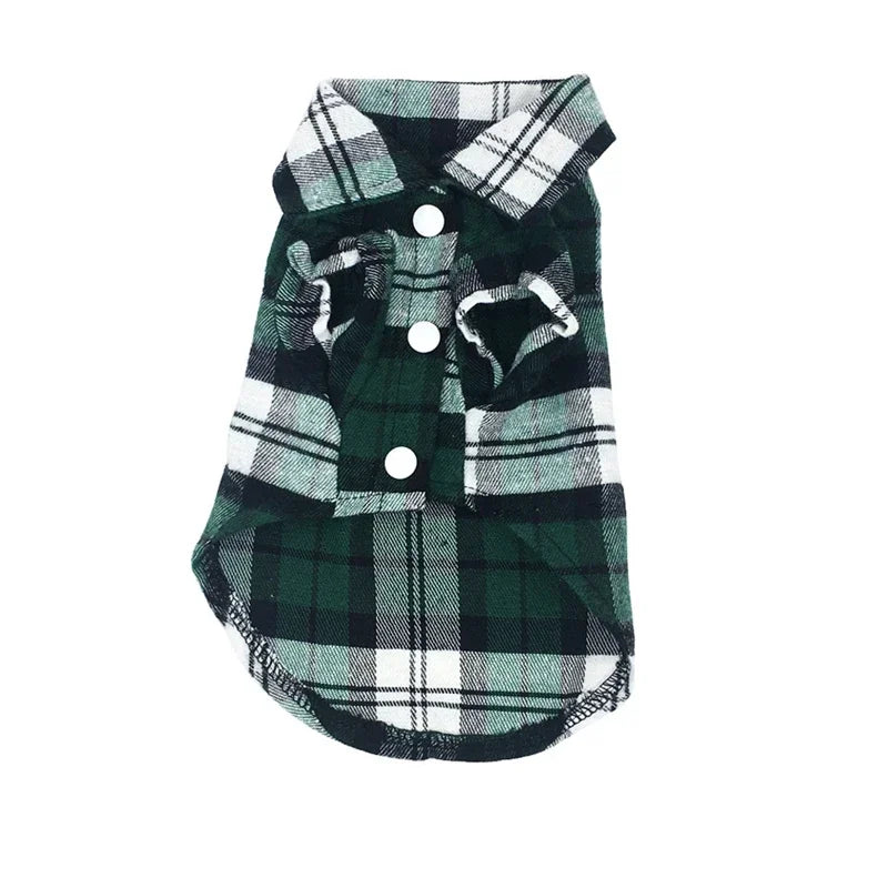 Stylish Plaid Dog Shirts | Trendy Summer Wear for Small Pets