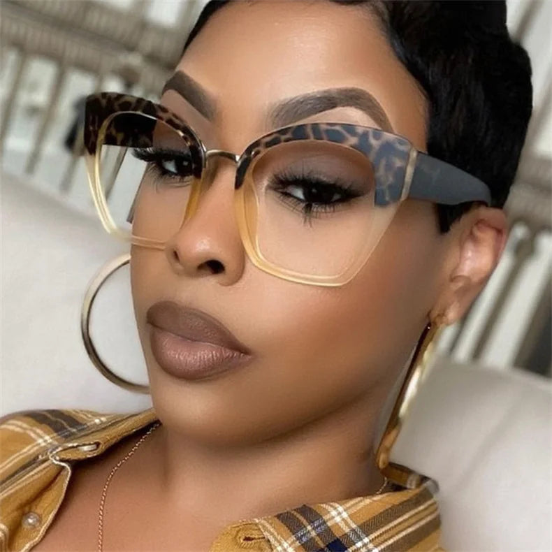 Stylish Oversized Anti Blue Light Reading Glasses for Women
