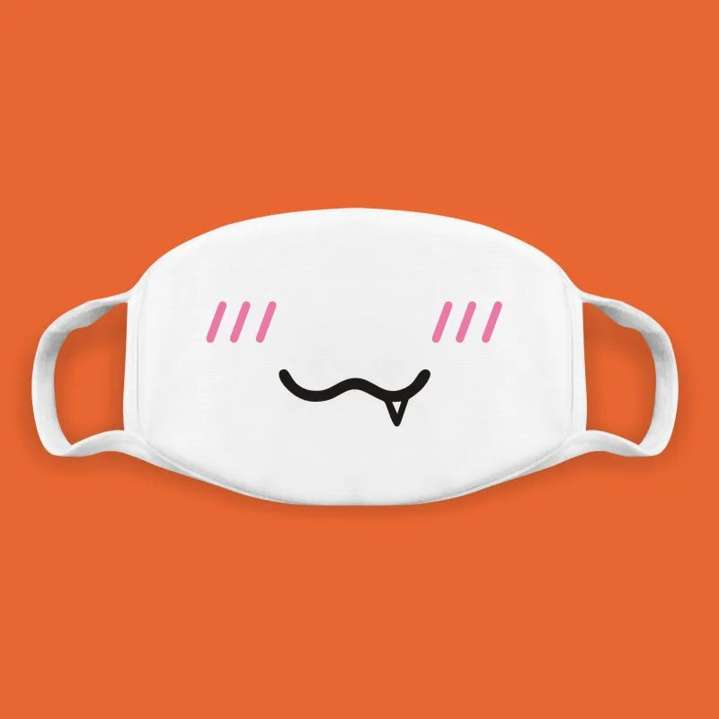 Funny Expression Anime Party Mouth Face Mask | Unisex Kawaii Mask