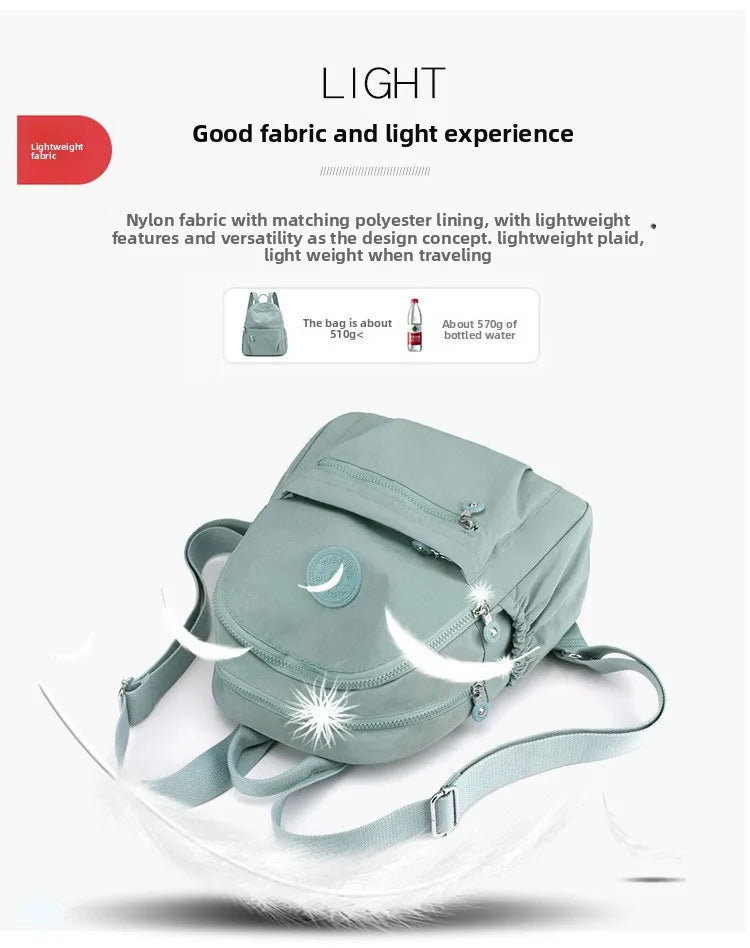 Women's Nylon Oxford Backpack | Stylish Small Rucksack