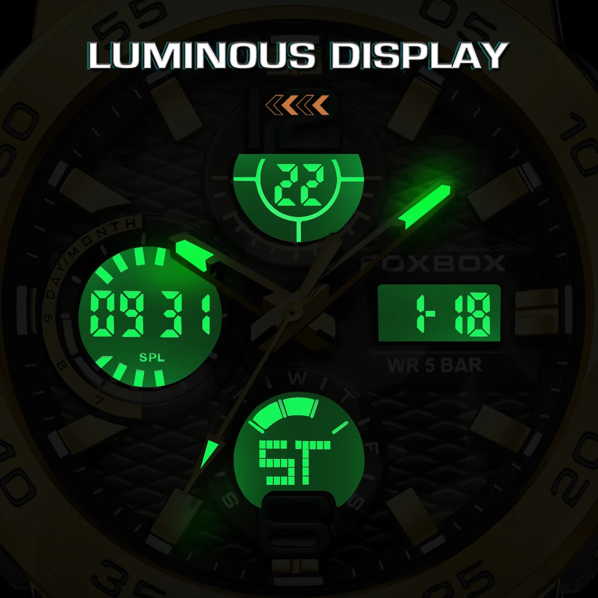 Men's Waterproof LED Sports Watch | Stylish & Multi-Functional