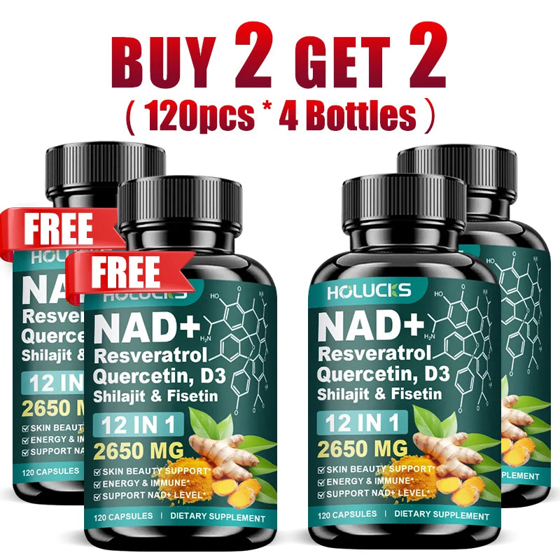 NAD+ Supplement with Resveratrol for Women | Energy & Anti-Aging