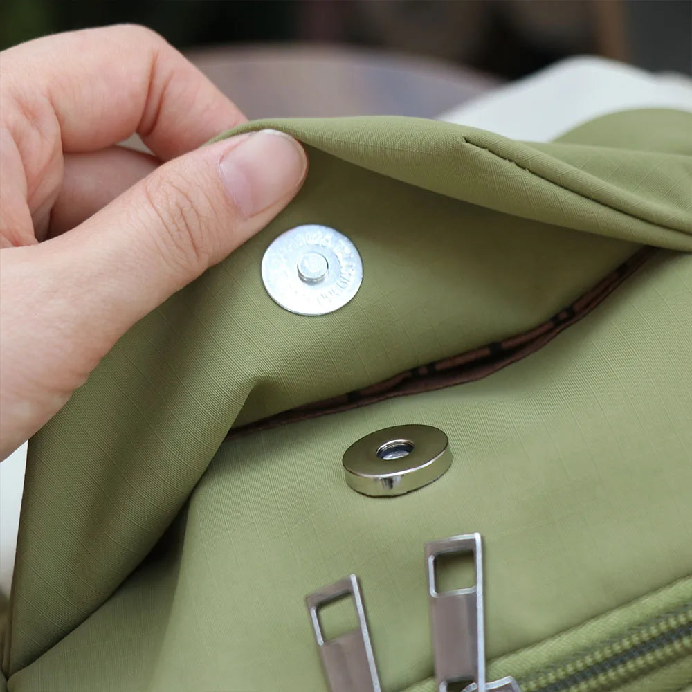 High-Capacity Women's Nylon Backpack | Lightweight Casual Schoolbag