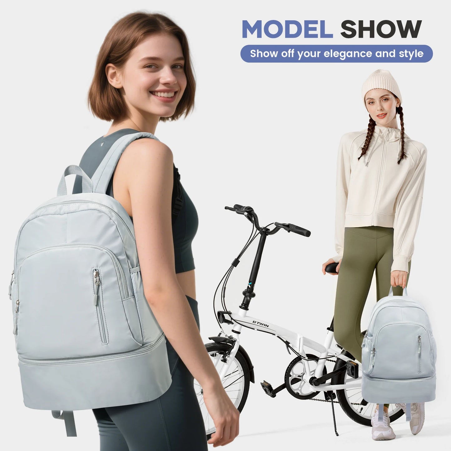 Versatile Sports Backpack | Waterproof Travel Bag with Shoe Compartment