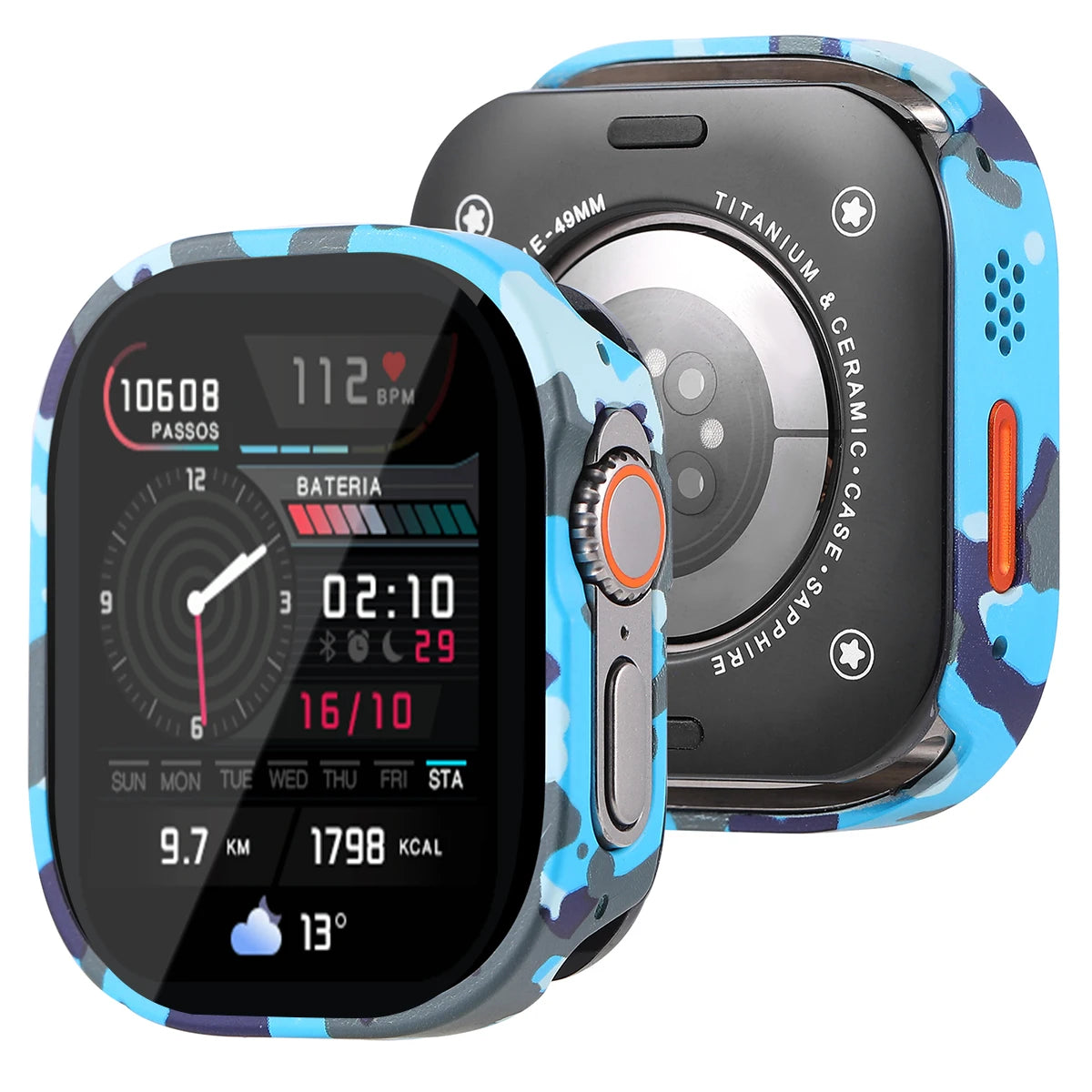 Waterproof Aluminum Alloy Case for Smartwatches | Full Coverage Protection