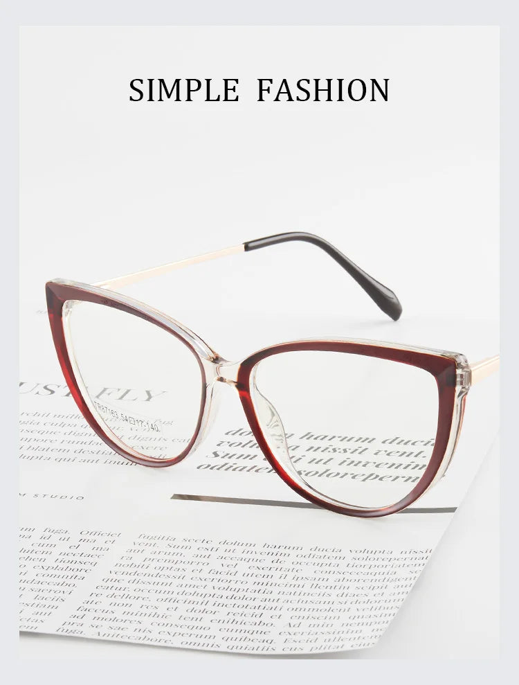 Stylish Handmade Cat Eye Prescription Glasses for Women