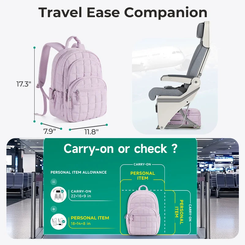 Stylish Water-Resistant Women's Travel Backpack | Perfect for College