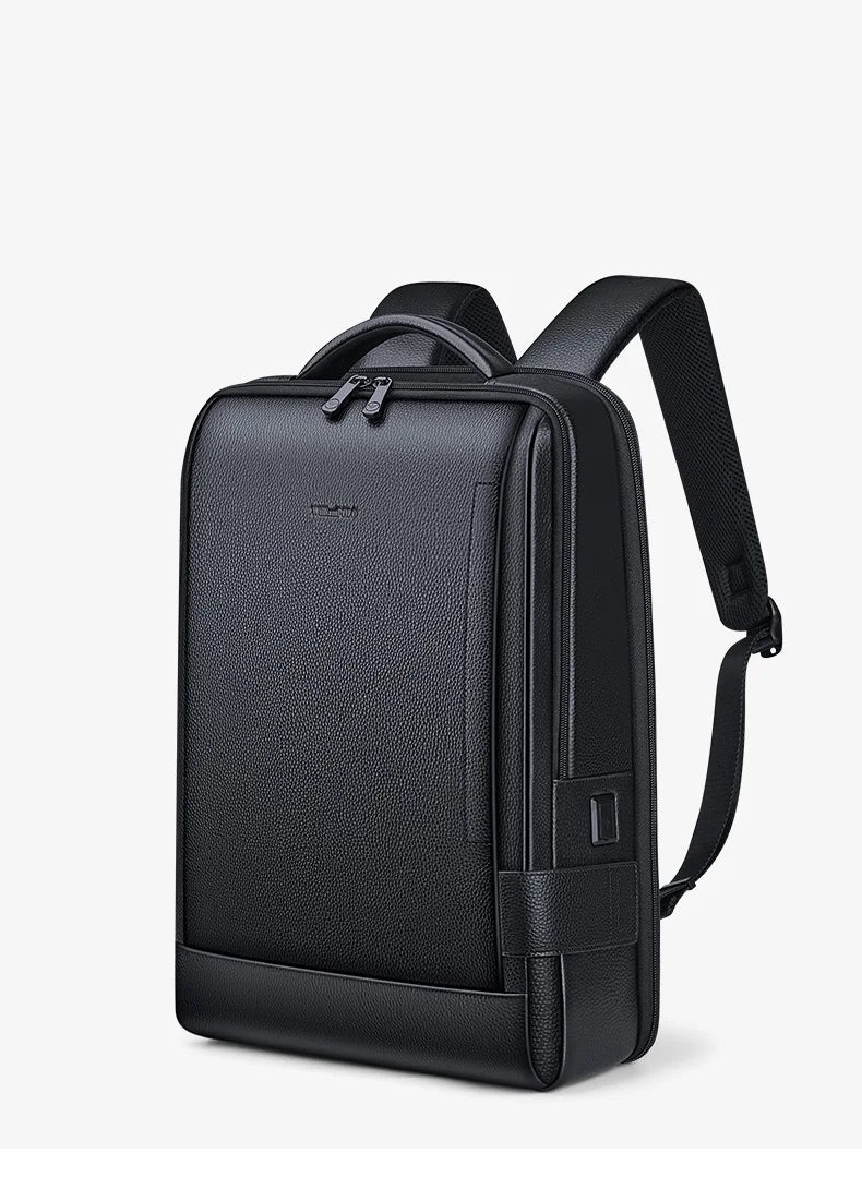 Mochila de cuero genuino de alta capacidad | Experiencia de viaje con estilo