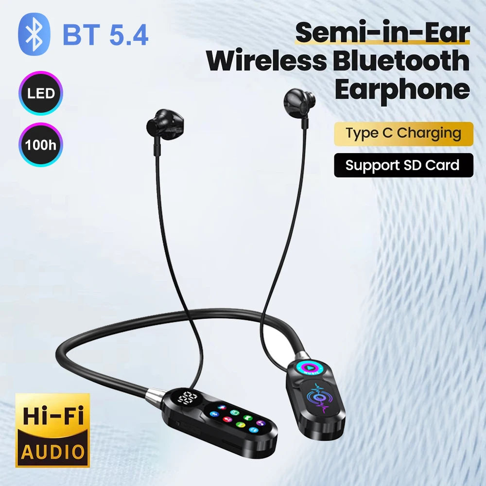 Wireless Bluetooth 5.4 Headset | HiFi Sound Quality Earbuds