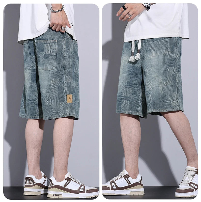Casual Men's Baggy Denim Shorts | Summer Fashion Streetwear