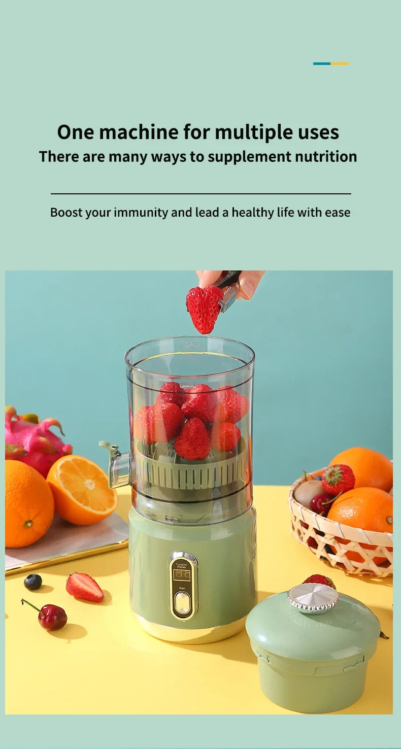 Portable Electric Orange Juicer | Citrus Juice Extractor & Blender