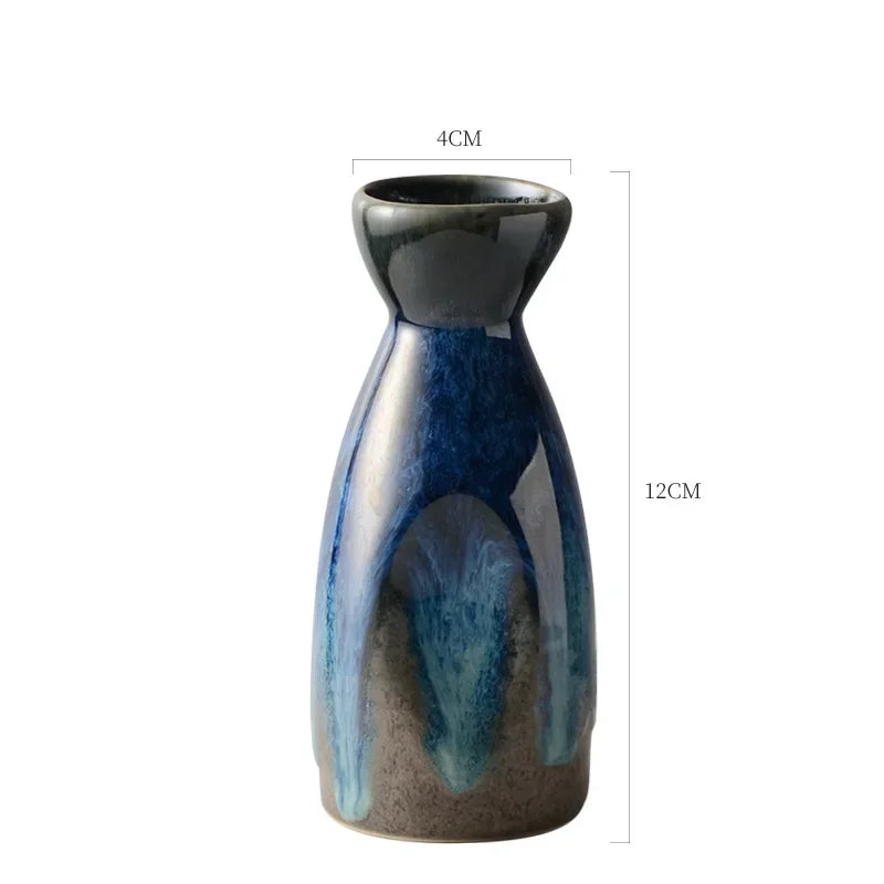 Japanese Vintage Ceramic Sake Pot | Elegant Wine Dispenser