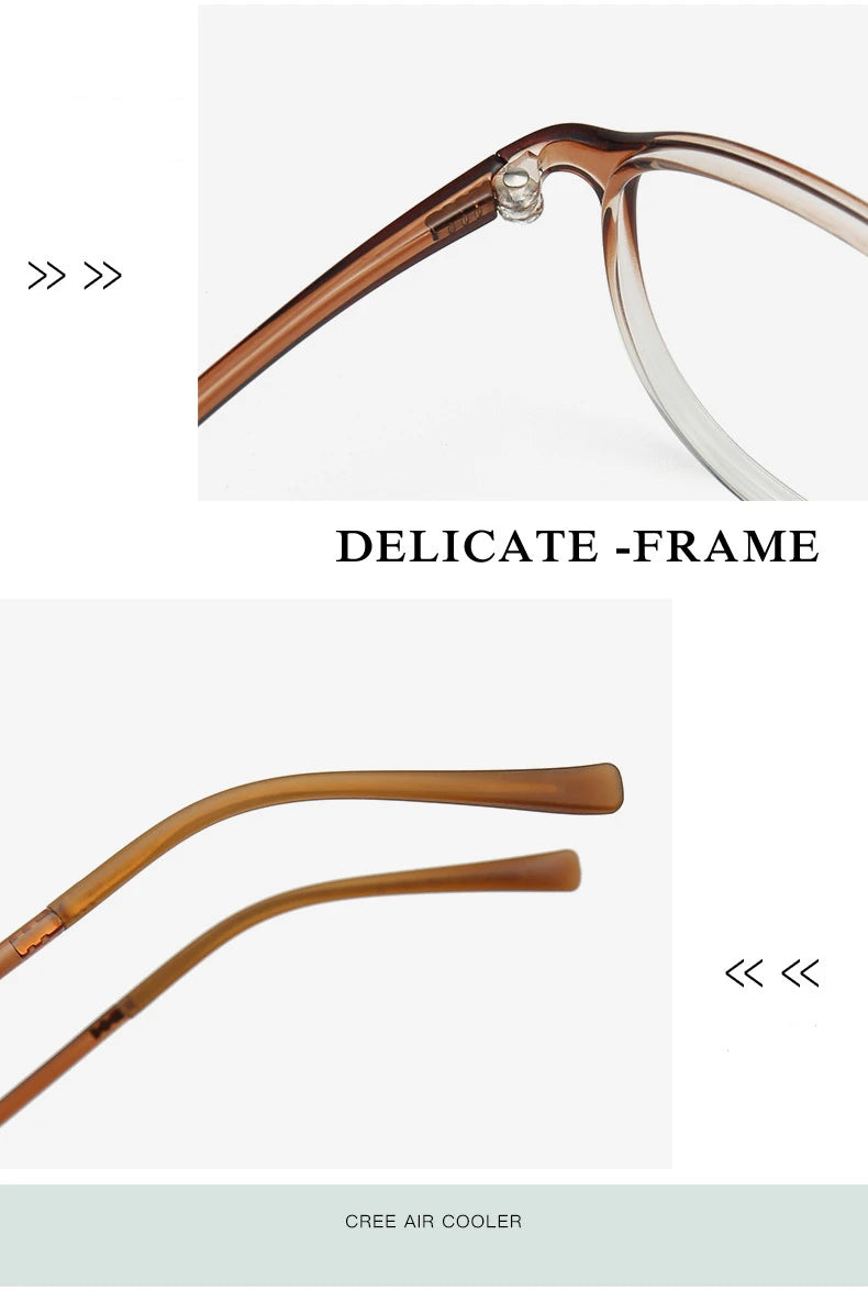 Anti Blue Light Photochromic Prescription Glasses | Retro Round Frames 2026