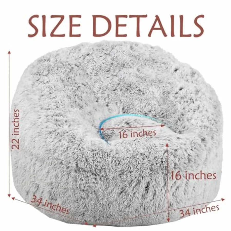 Ultra-Soft Memory Foam Plush Bean Bag Chairs for Ultimate Comfort