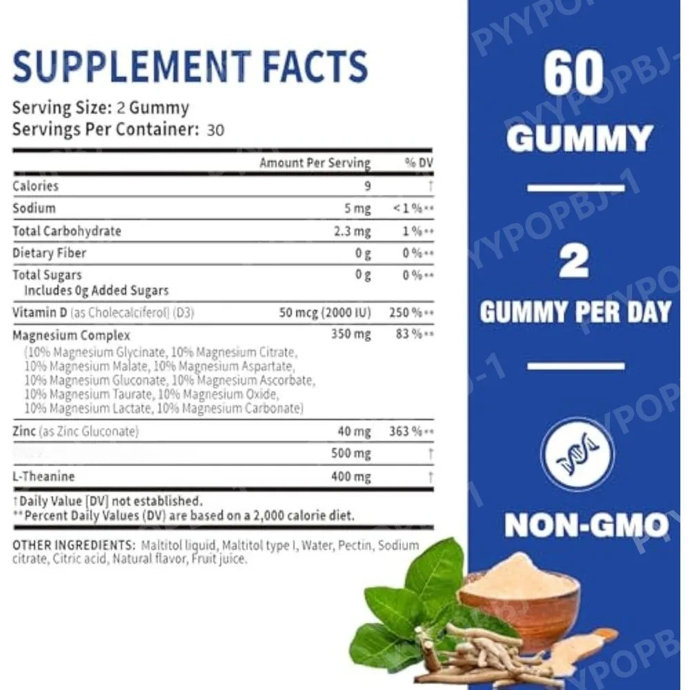 14-in-1 Magnesium Complex Gummies for Relaxation & Energy