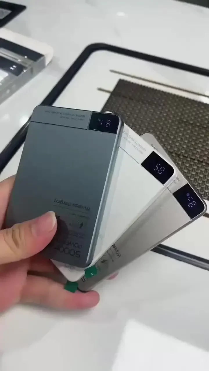 Ultra Wireless Magnetic Power Bank | Fast Charging for All Devices
