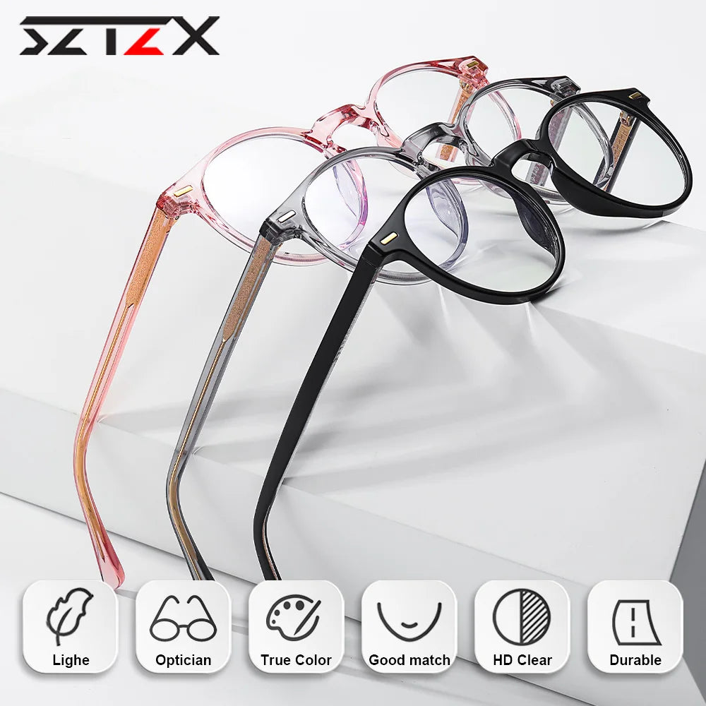 Stylish Women's Geometric Prescription Glasses | Blue Light Blocking