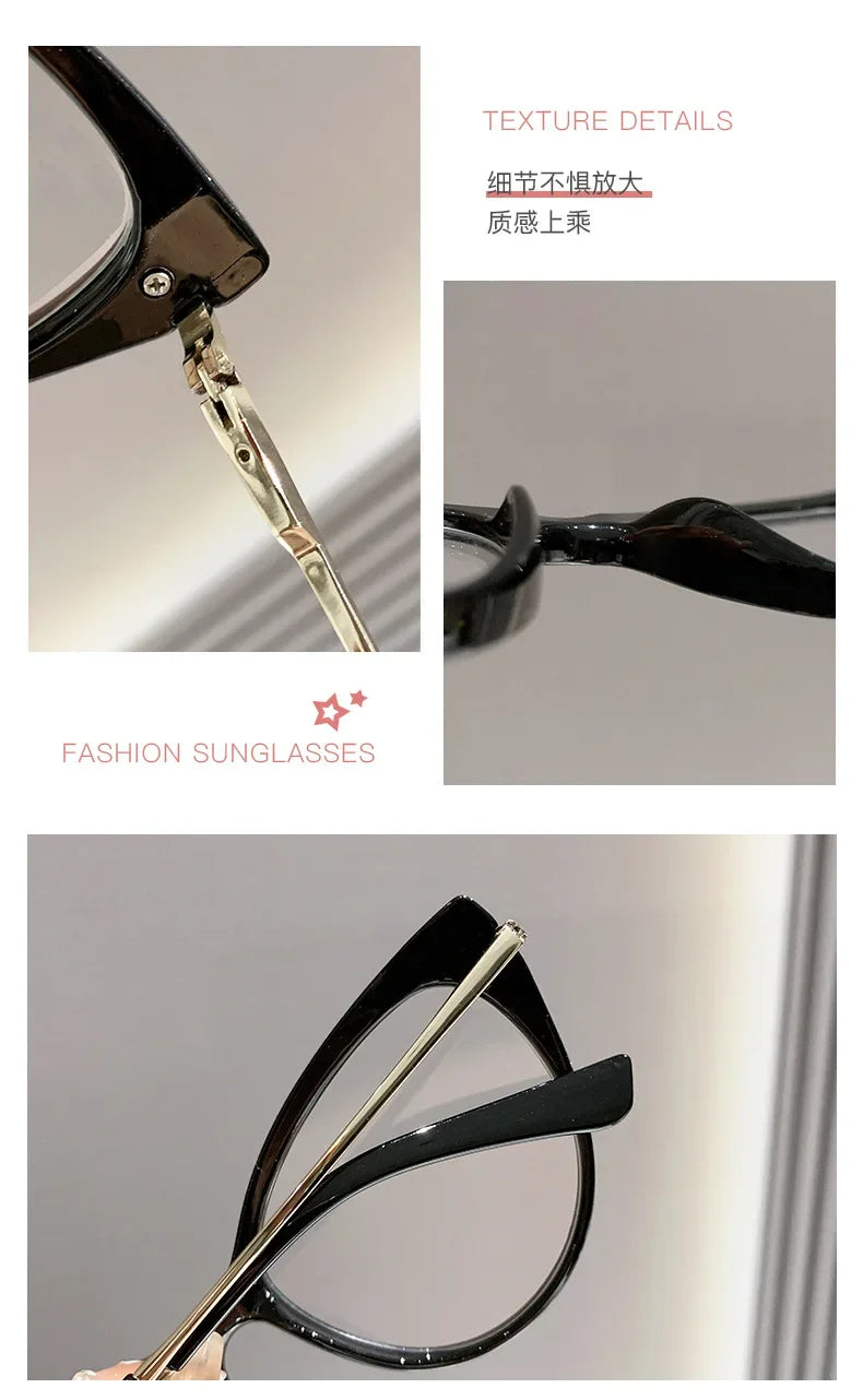 Stylish Cat Eye Myopia Glasses | Anti Blue Light Protection