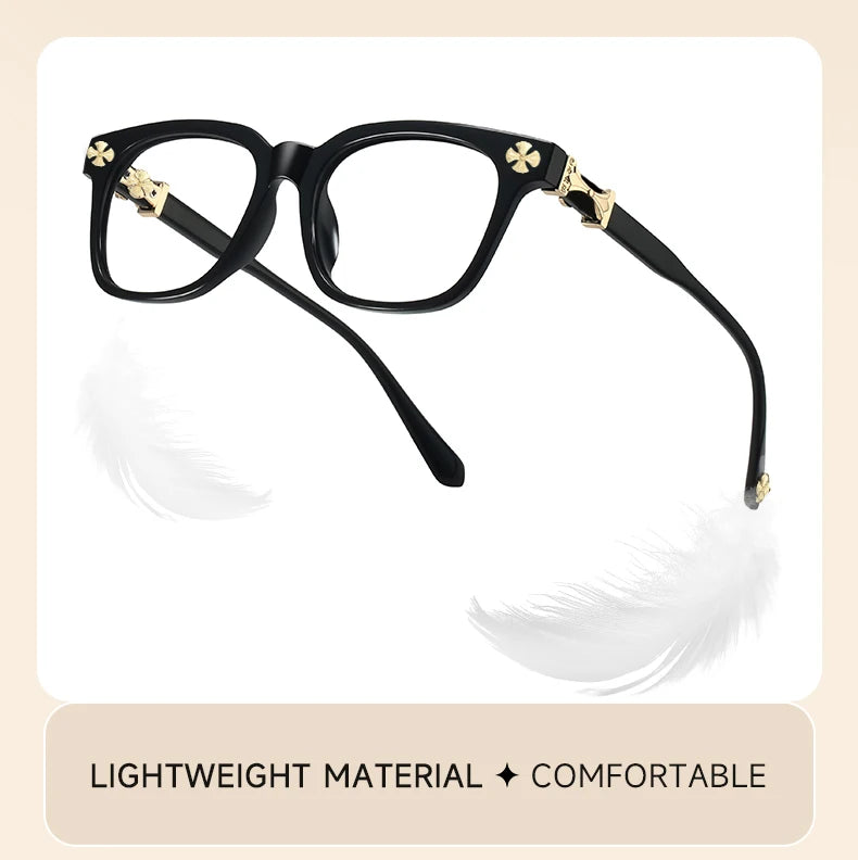 2026 New BEAU FIVE Retro Anti-Blue Light Square Frame Computer Protective Glasses Trendy Versatile High-Quality F114