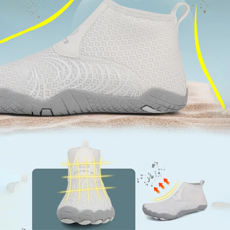 High Top Water Shoes | Versatile Diving, Swimming & Yoga Footwear