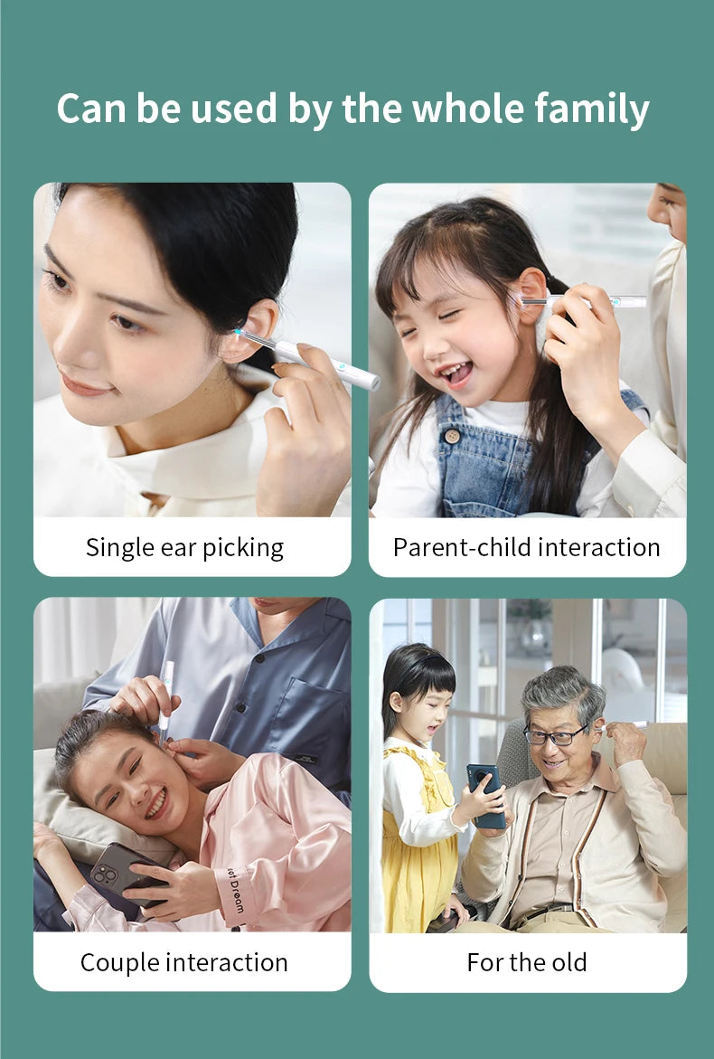 Smart Visual Ear Cleaner with Camera | USB-C Ear Wax Removal Tool