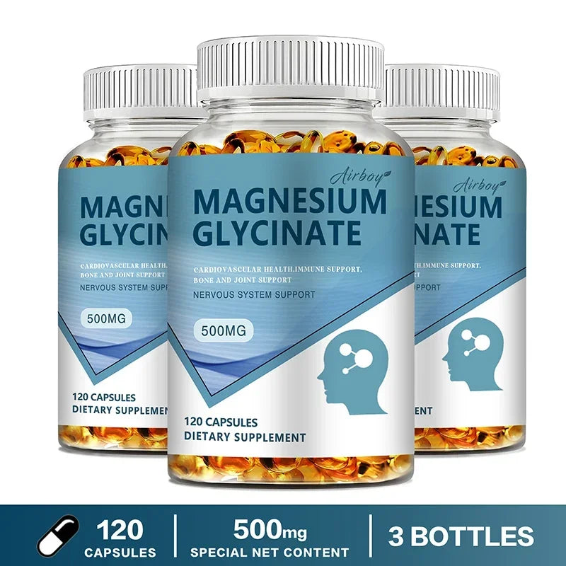 Magnesium Glycinate - Mood, Sleep, Muscle, Heart Health Support