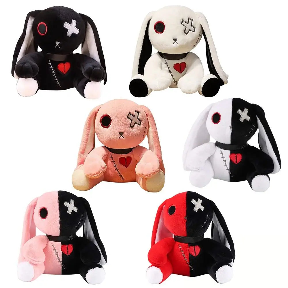 Spooky Gothic Bunny Plush Toy | Creepy Rabbit Horror Doll