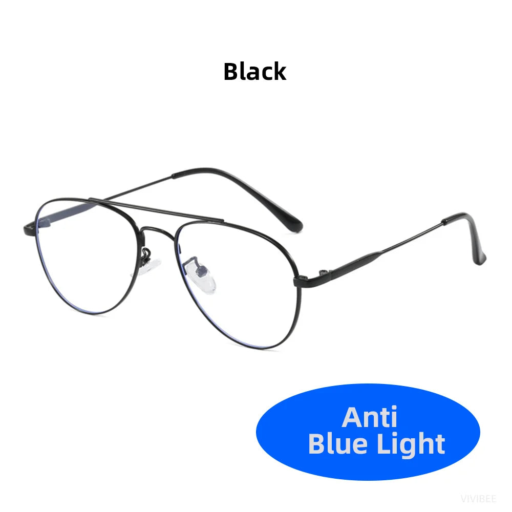Stylish Retro Blue Light Blocking Glasses for Digital Comfort