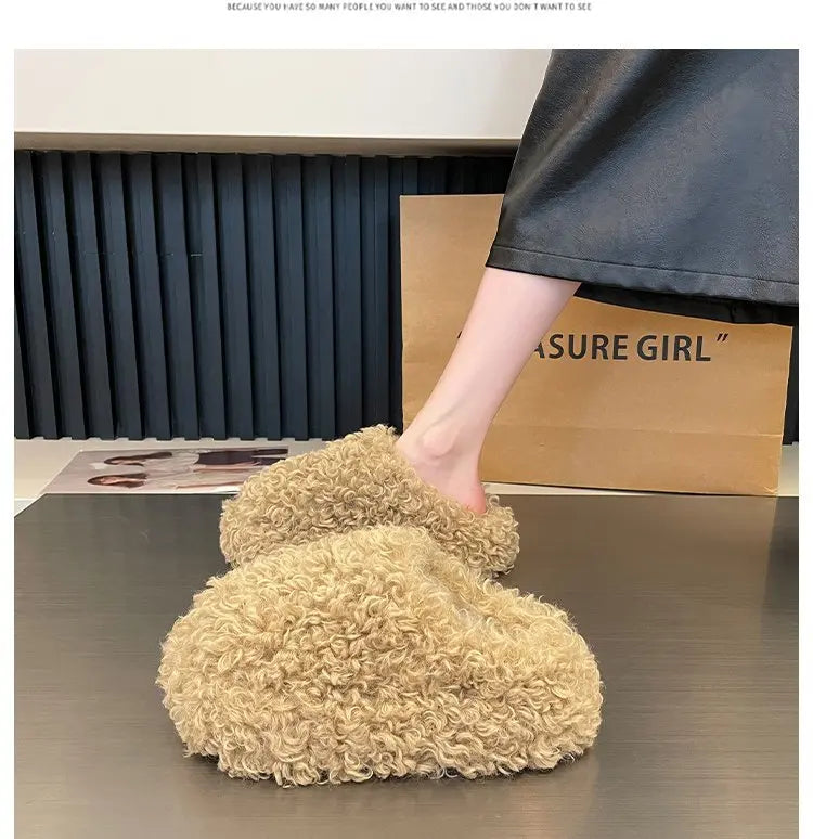 Warm Plush Velvet Slippers | Cozy Lightweight Home Footwear