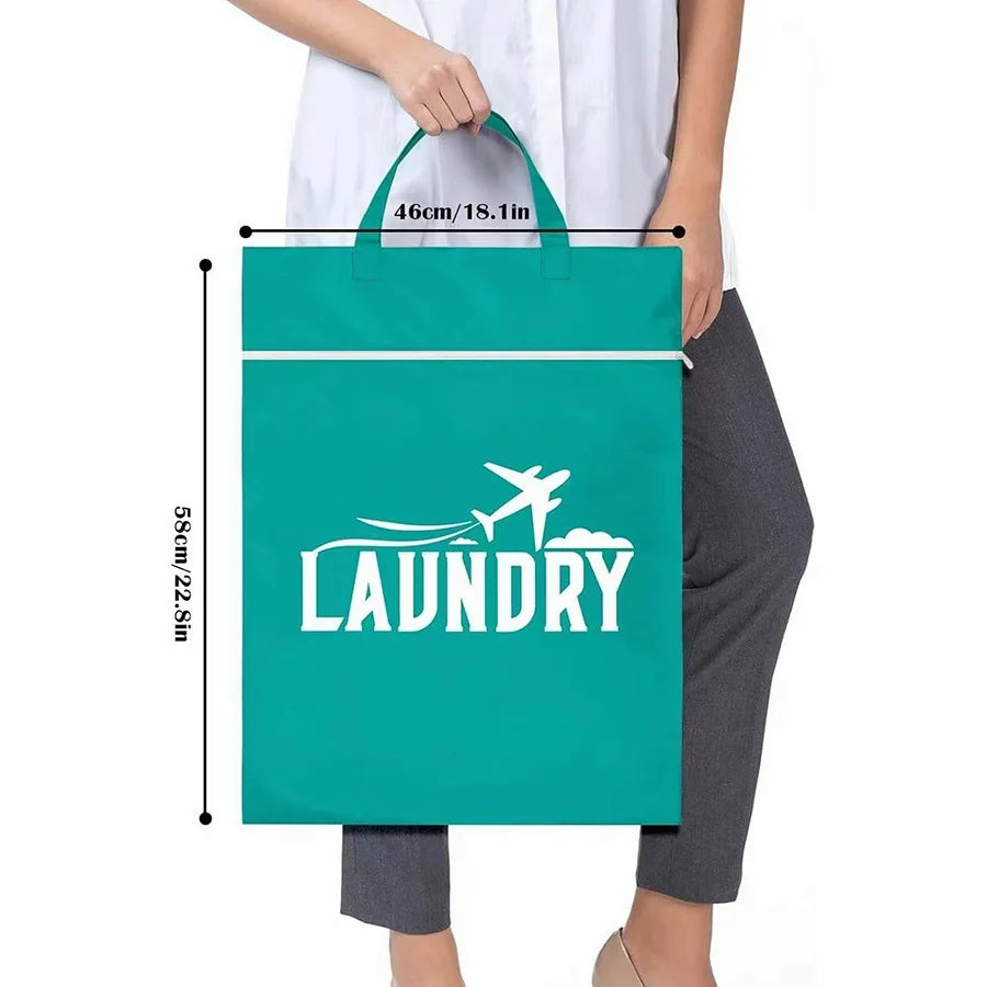 Waterproof Reusable Laundry Bags with Zip | Perfect for Travel & Fitness