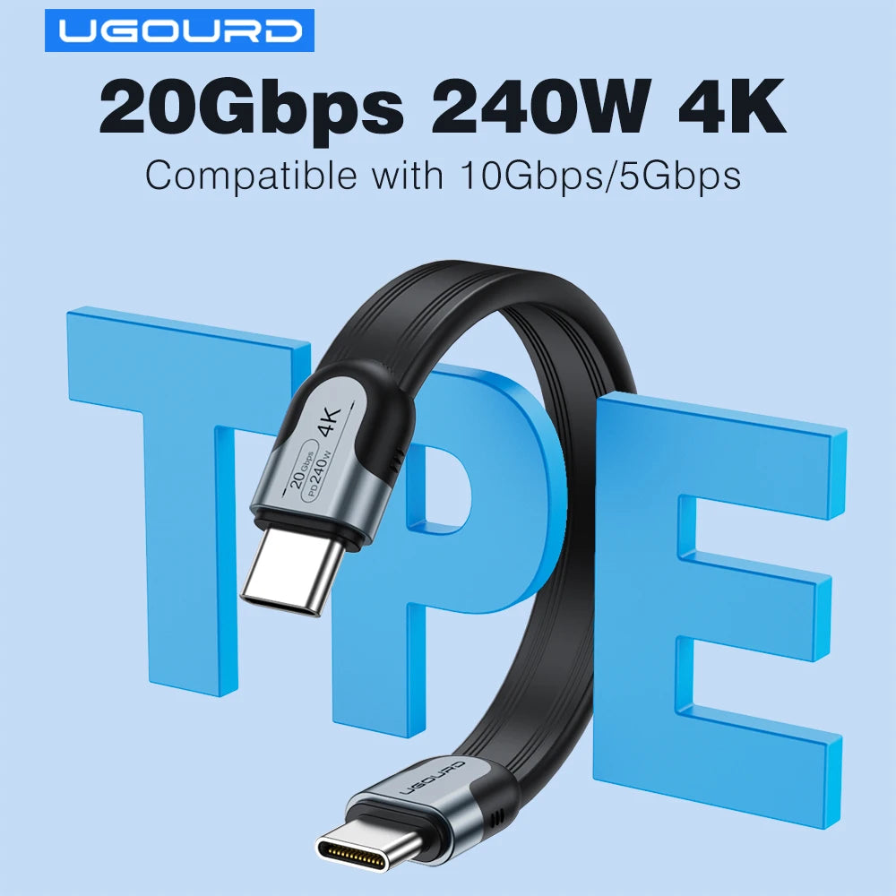 20Gbps USB-C Data Cable for Fast Charging & Data Transfer