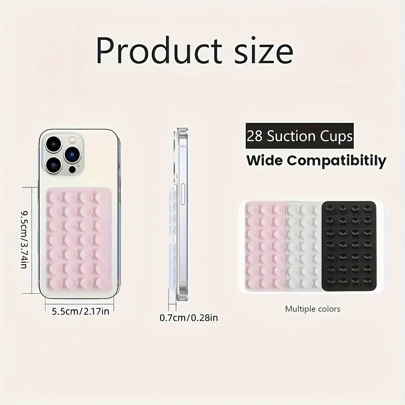 Silicone Suction Cup Phone Case Mount for Hands-Free Use