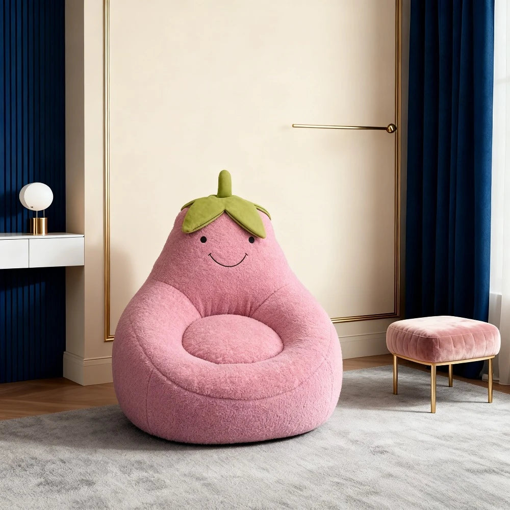 Eggplant Shaped Bean Bag Chair | Unique Indoor & Outdoor Lounge