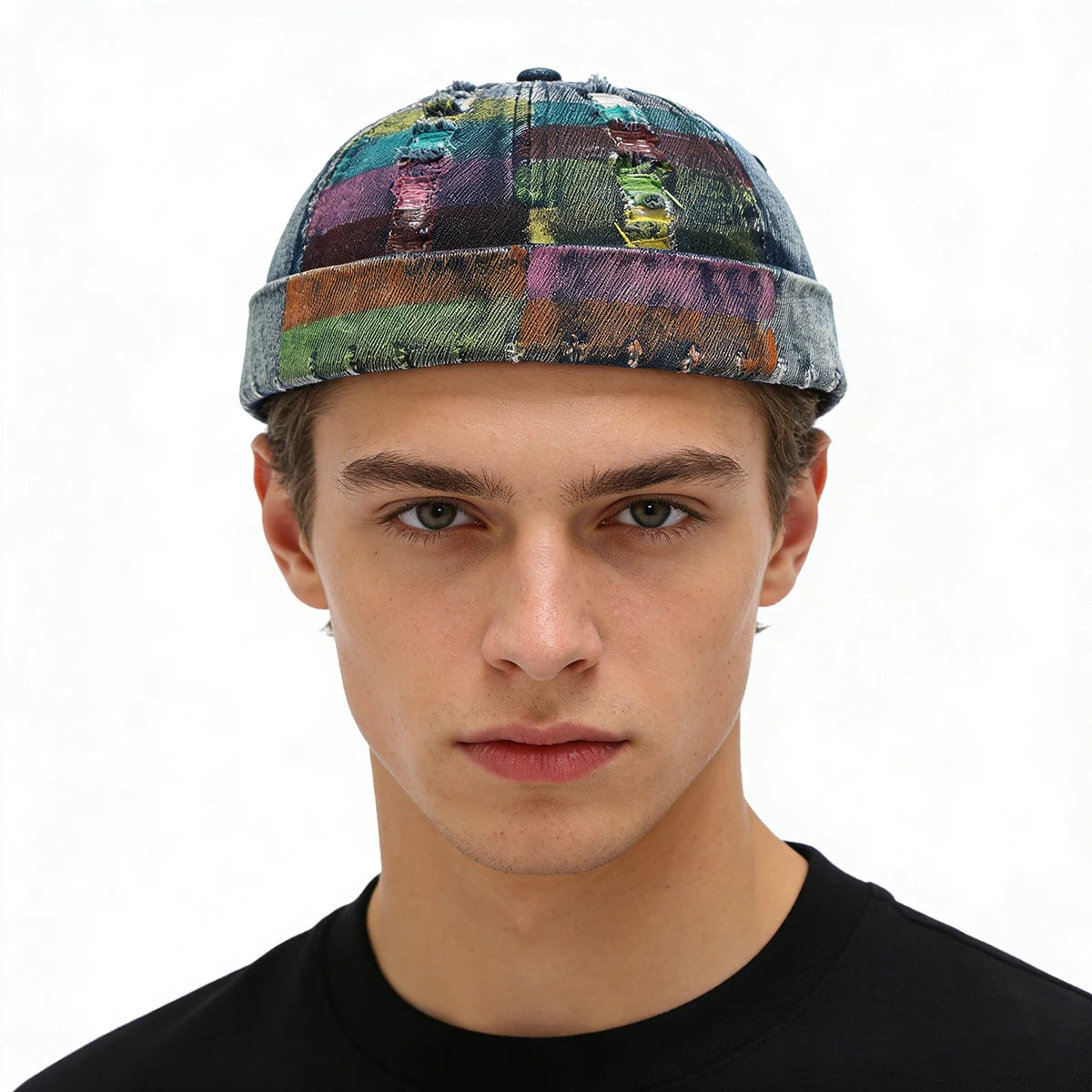 Adjustable Denim Docker Cap | Retro Hip Hop Unisex Streetwear
