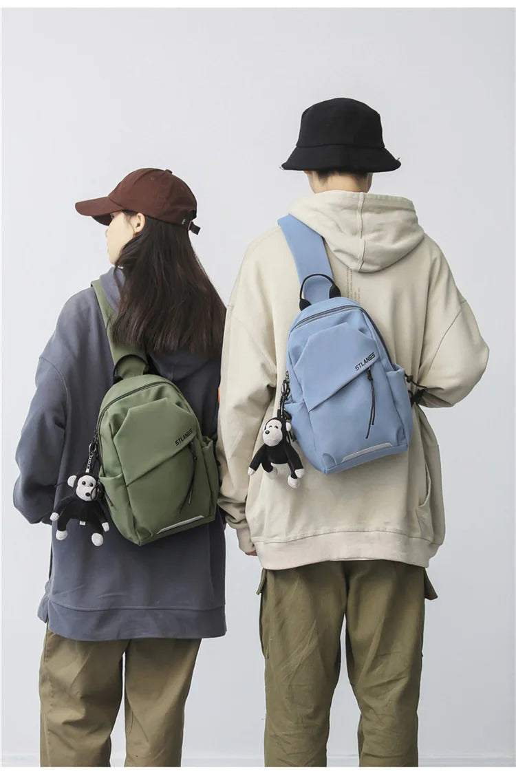 Unisex Korean Style Crossbody Bag | Lightweight & Portable