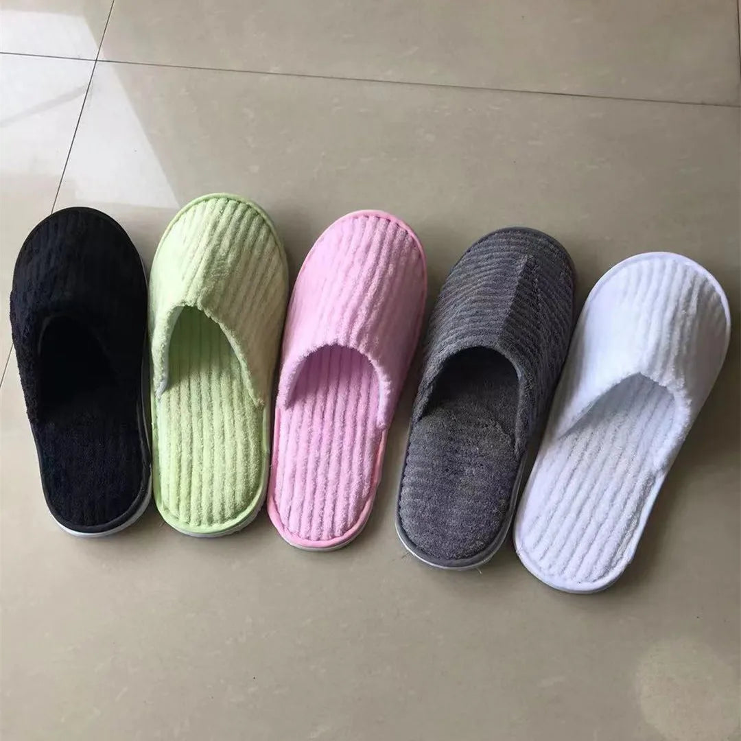Comfortable Disposable Cotton Slippers | Hotel & Home Use